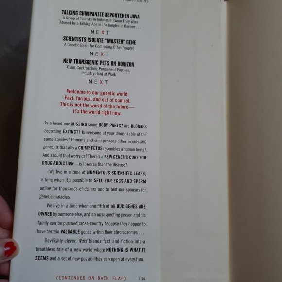 Next by Michael Crichton (2006, Hardcover) First Edition - Picture 3 of 16